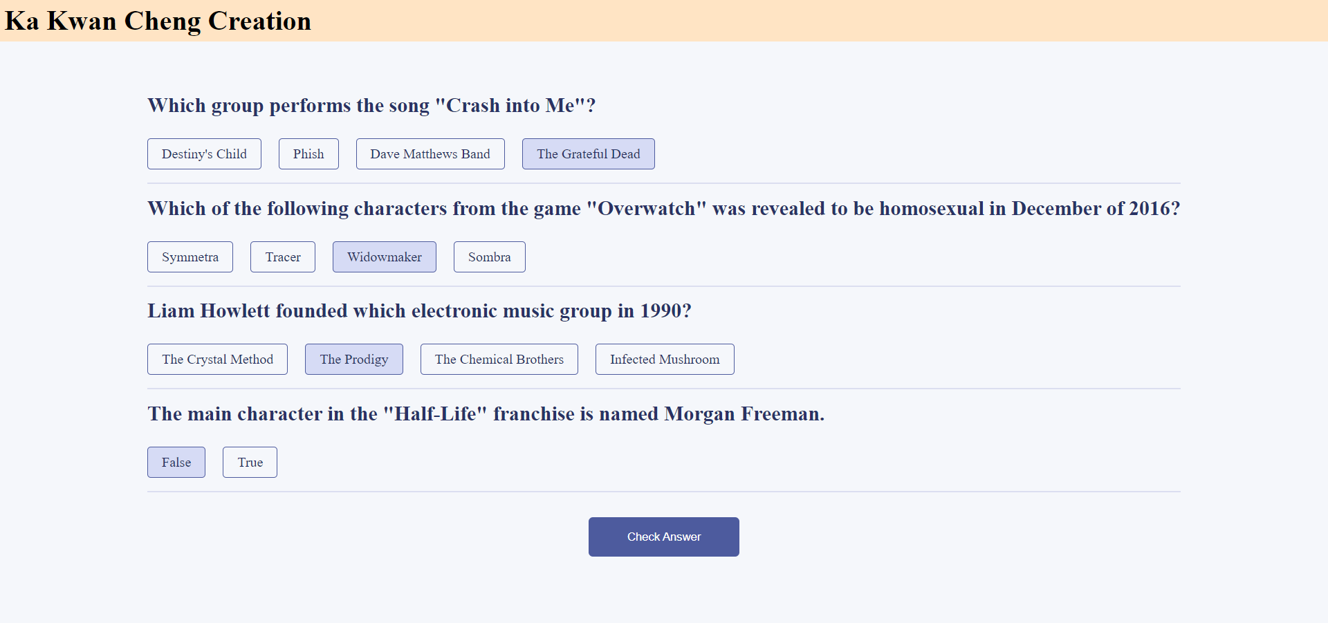 quizCal